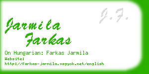 jarmila farkas business card